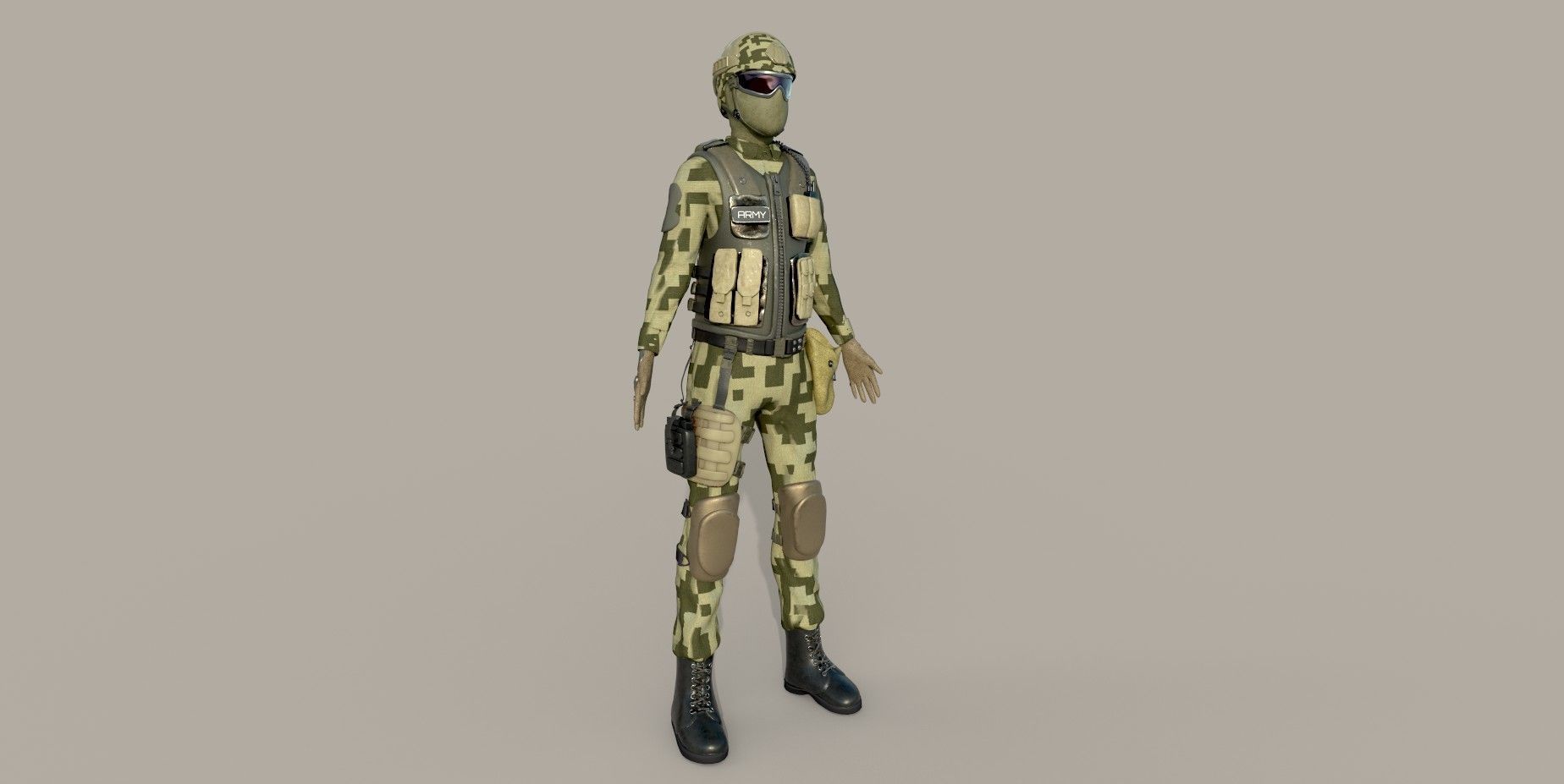 SWAT SOLDIER 3D model_2