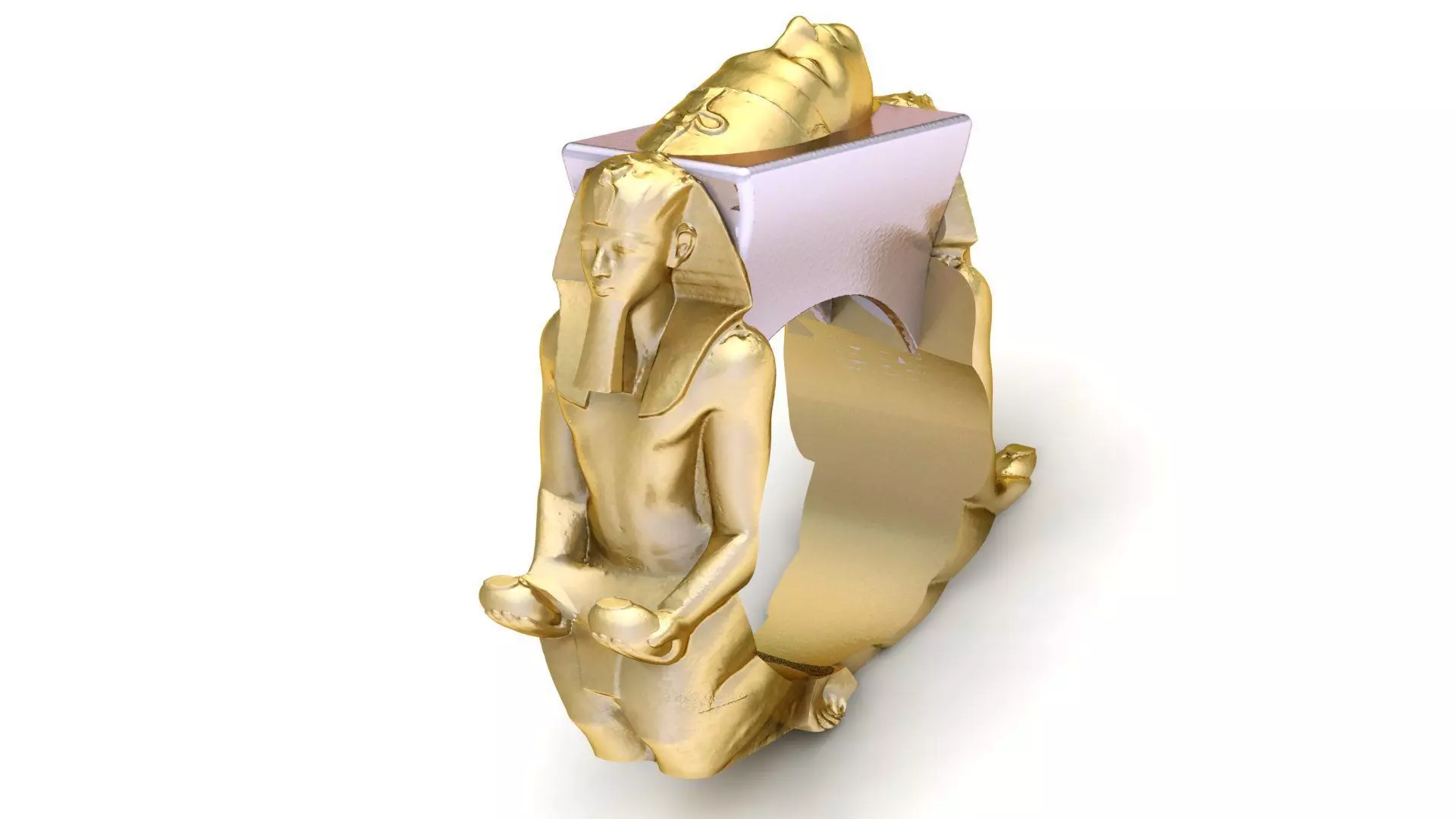 Nefertiti Ring Egypt Jewelry 3D print model