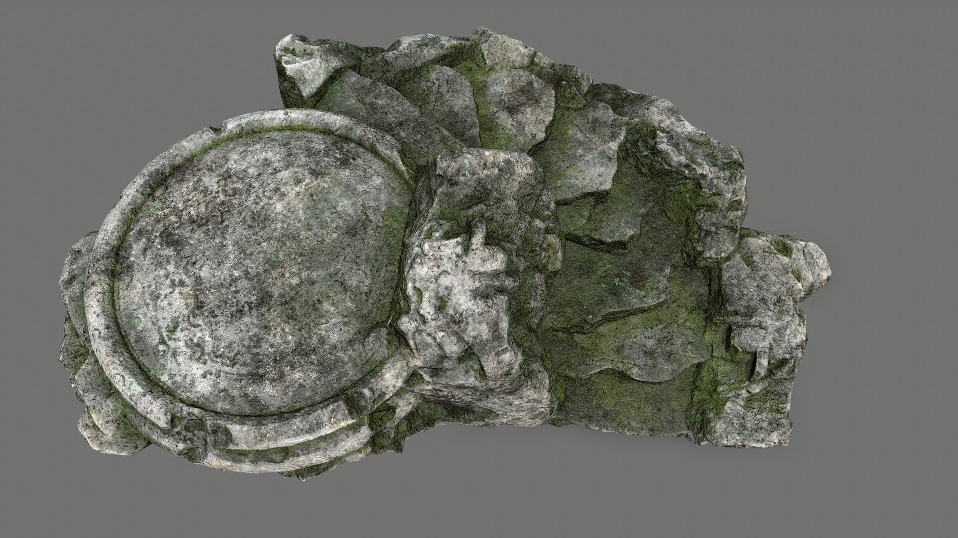 Ladder Ruin Low-poly 3D model_9