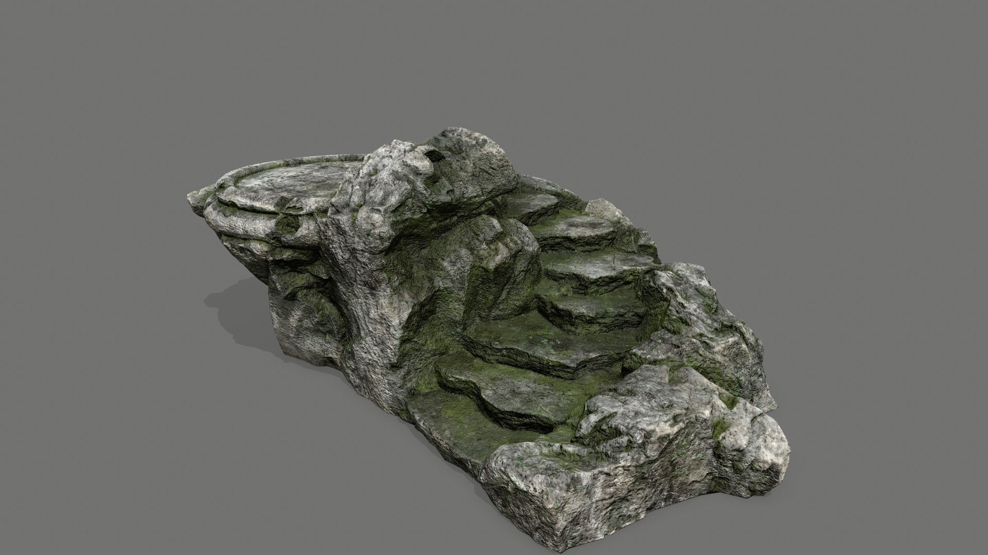 Ladder Ruin Low-poly 3D model_1