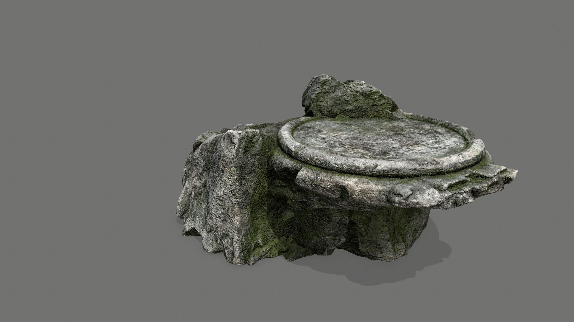 Ladder Ruin Low-poly 3D model_6