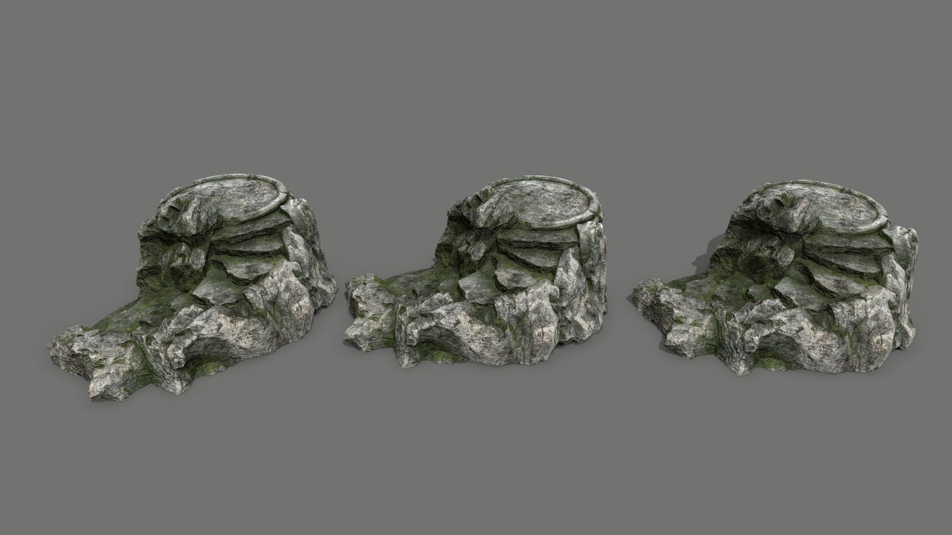 Ladder Ruin Low-poly 3D model_12