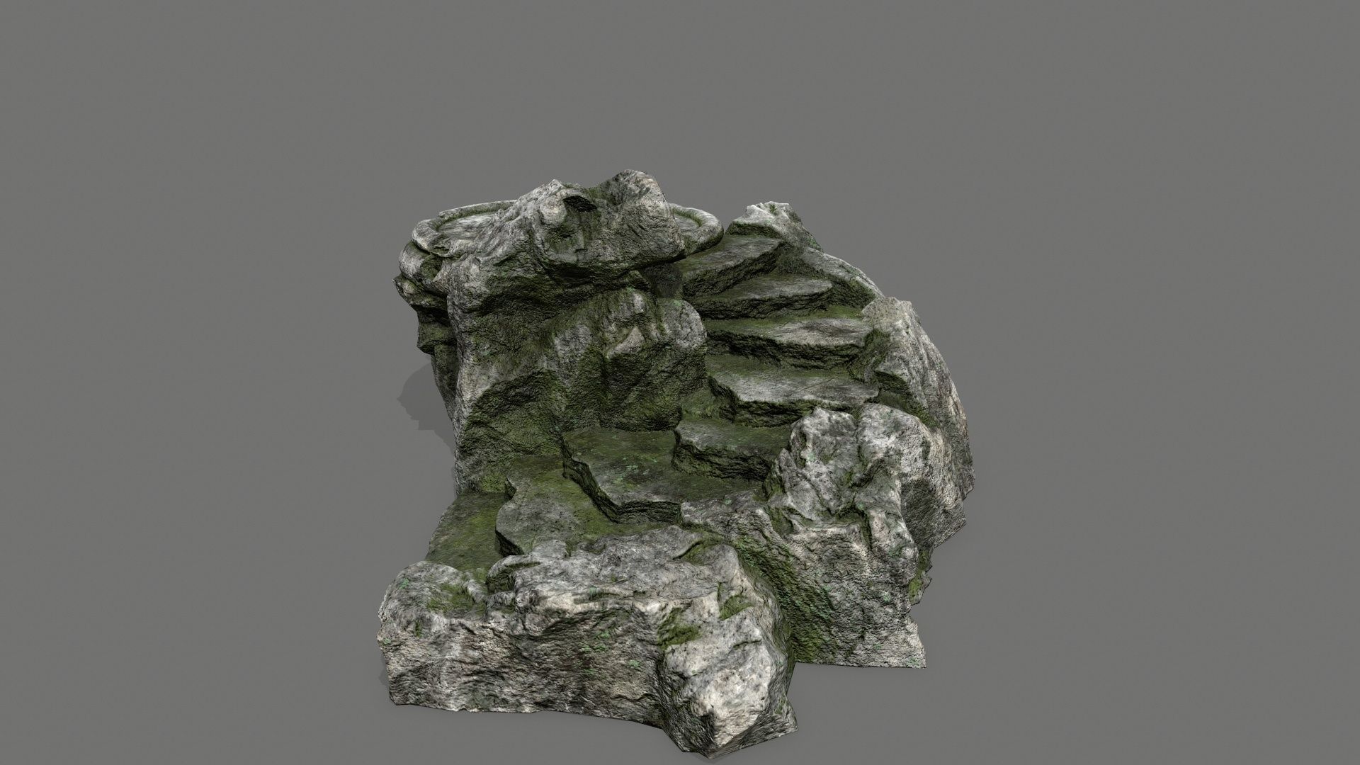 Ladder Ruin Low-poly 3D model_2