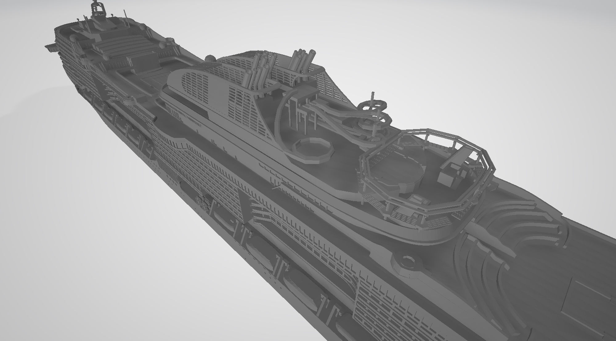 MSC Bellissima cruise ship 3D print model 3D print model_5