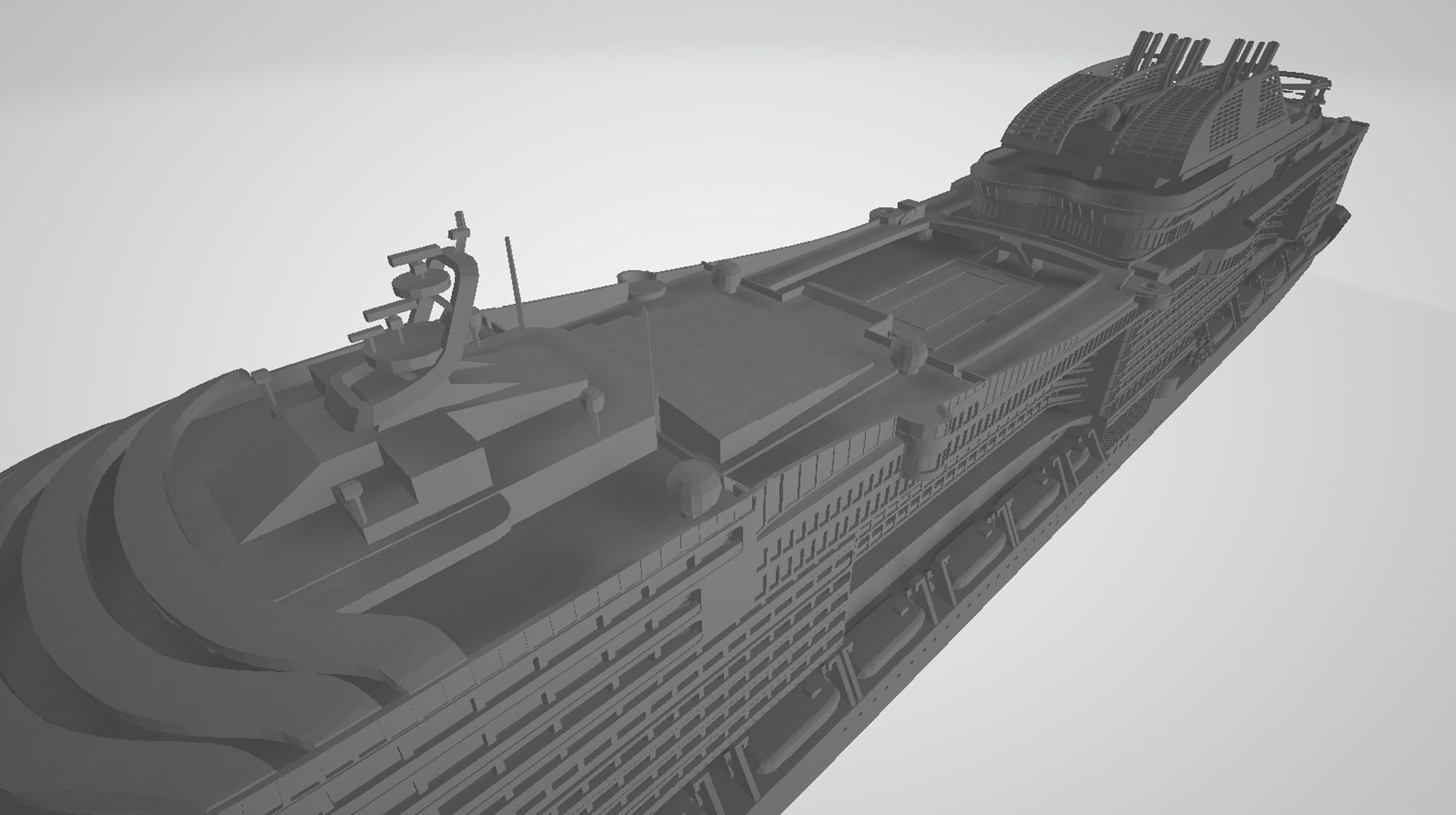 MSC Bellissima cruise ship 3D print model 3D print model_6