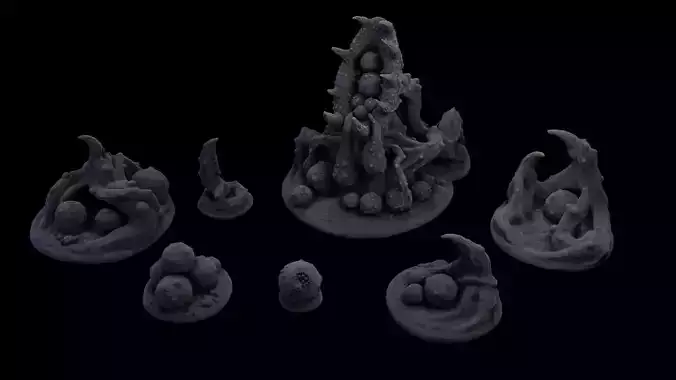 Creeper Plants 3D print model