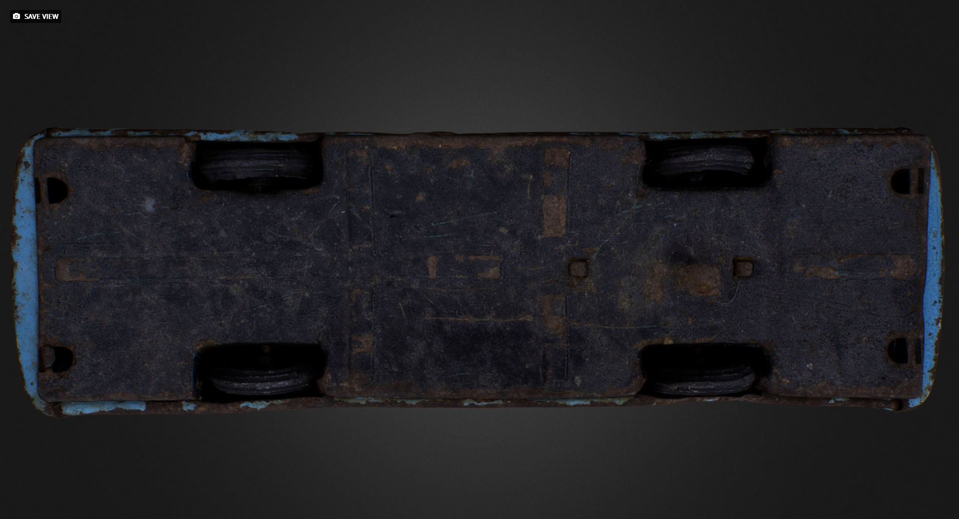 Old USSR Soviet Metal Toy Car Express Bus 3D model_14