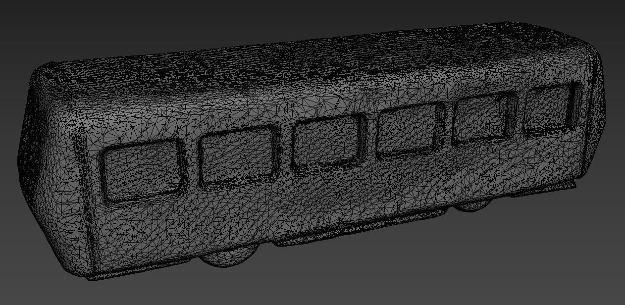 Old USSR Soviet Metal Toy Car Express Bus 3D model_17