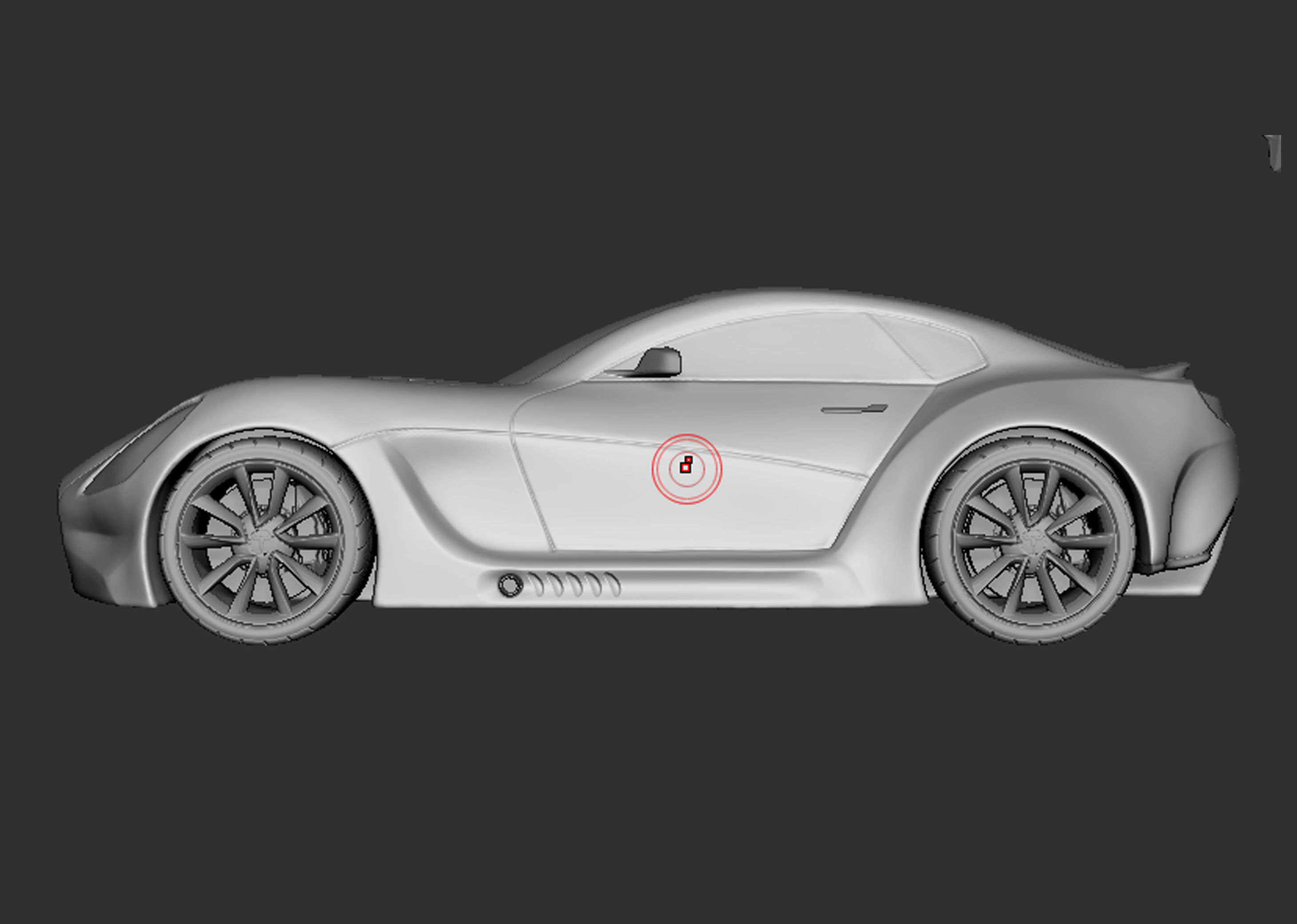Concept Car 3D Model  3D print model_2