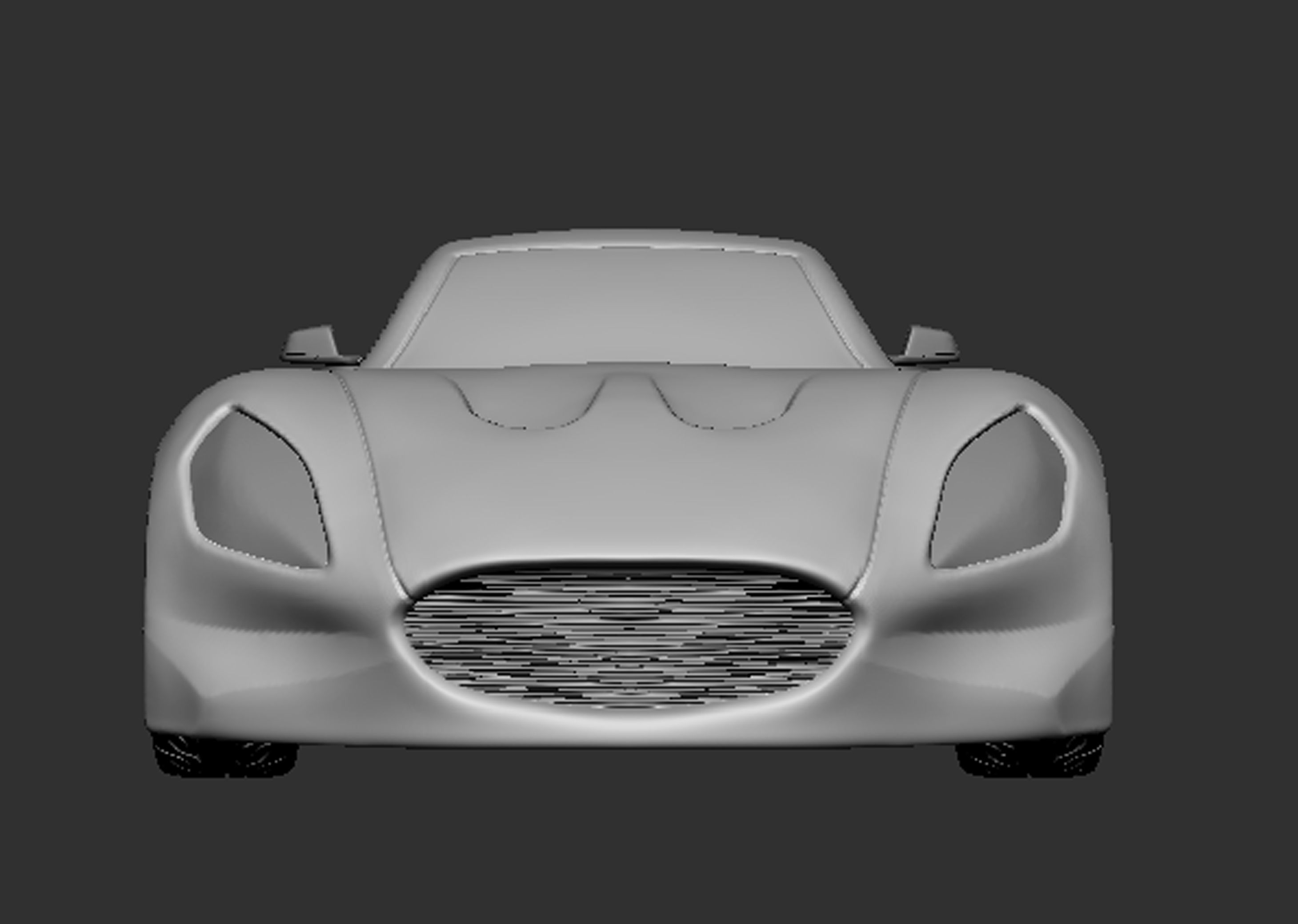 Concept Car 3D Model  3D print model_5