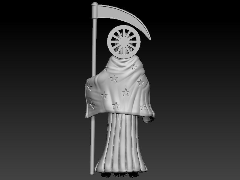 Santa Muerte 3D print model_4