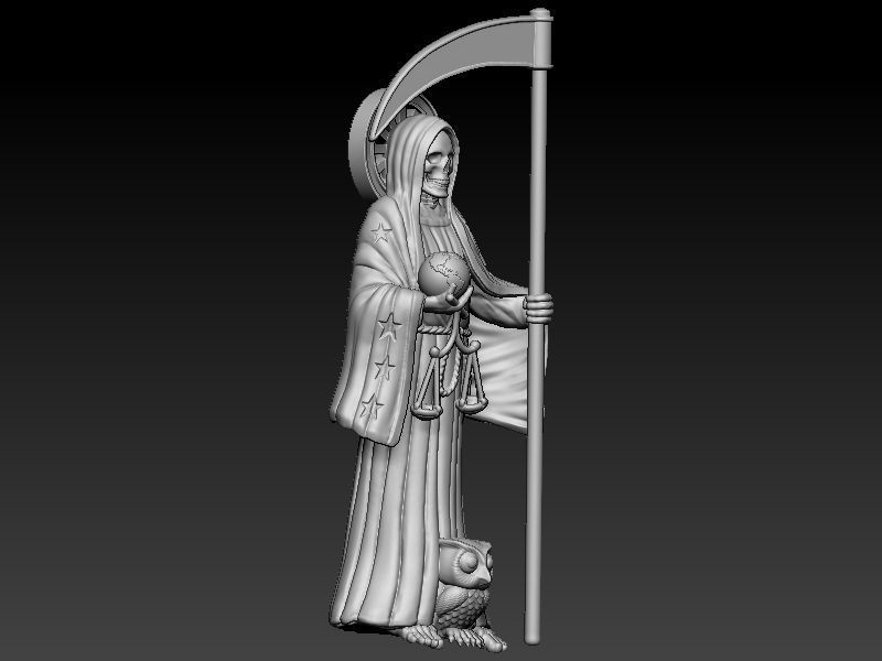 Santa Muerte 3D print model_1
