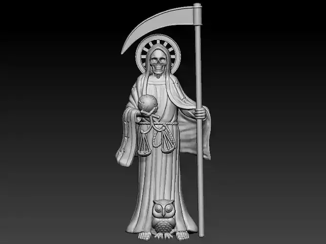 Santa Muerte 3D print model