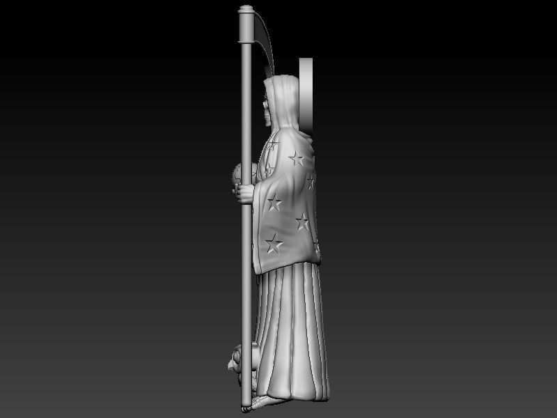 Santa Muerte 3D print model_5