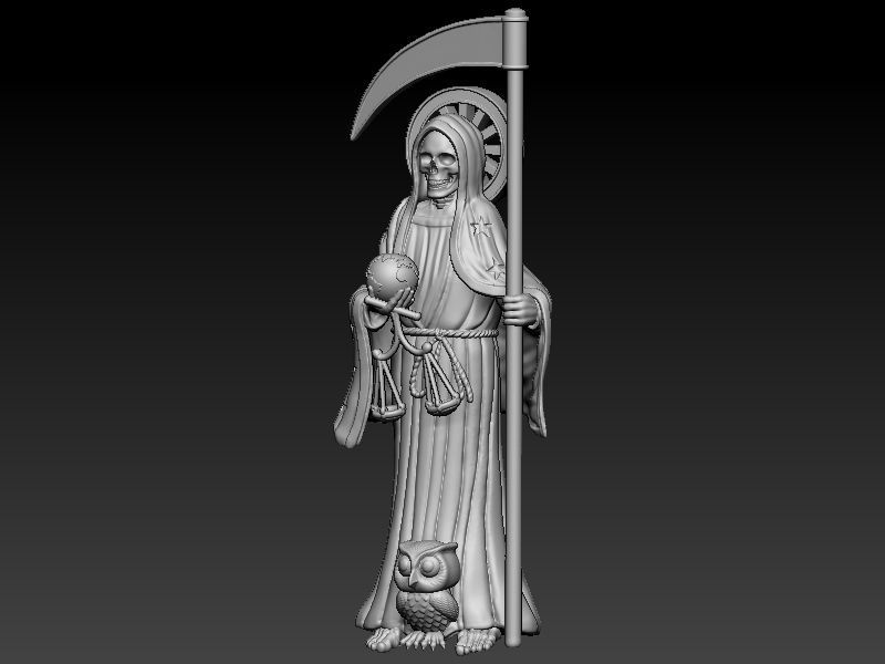 Santa Muerte 3D print model_6