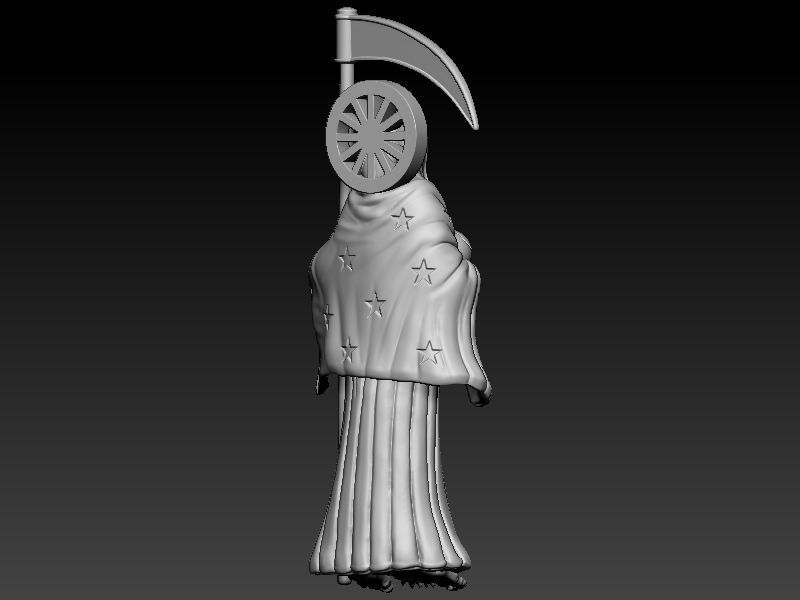 Santa Muerte 3D print model_3