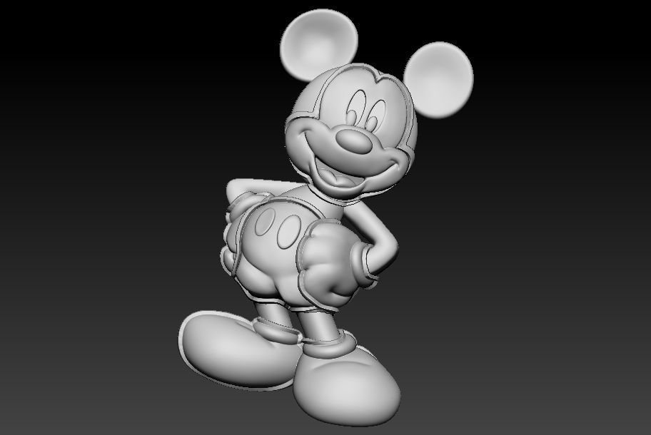 Mickey Mouse 3D print model_3