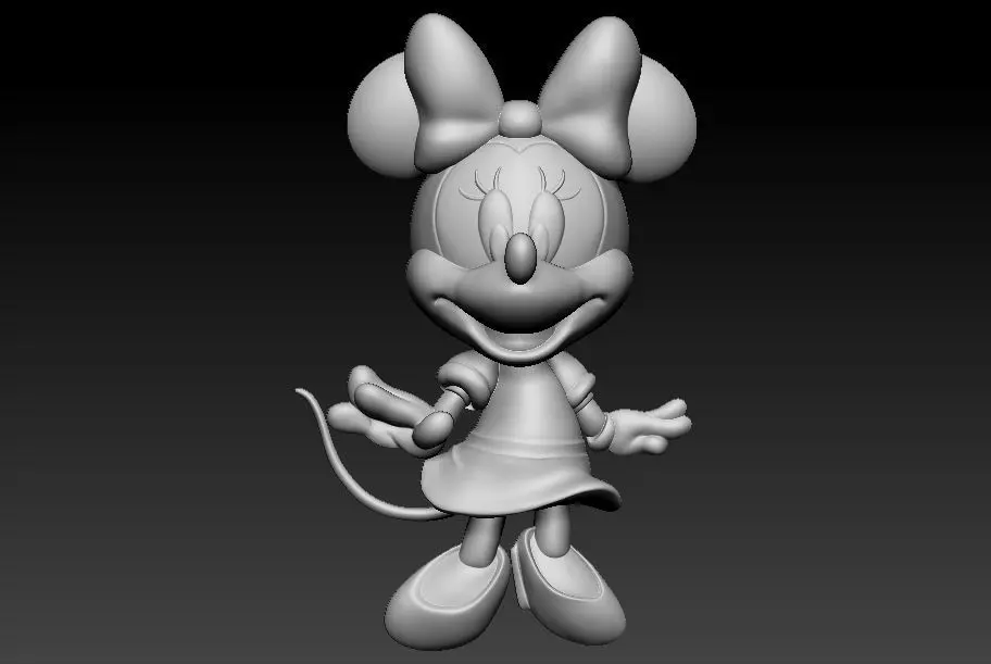 Minie Mouse 3D print model_0