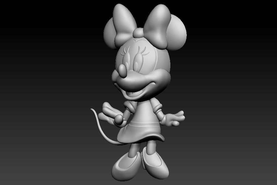 Minie Mouse 3D print model_1