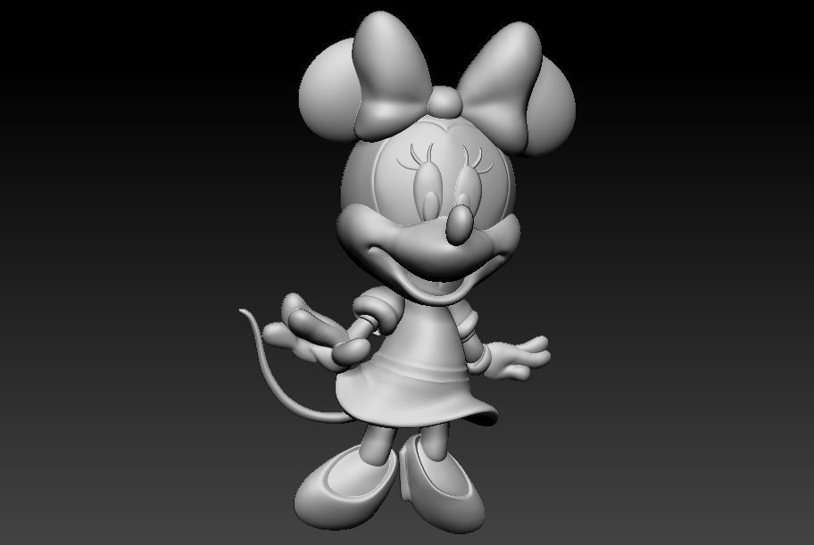 Minie Mouse 3D print model_3