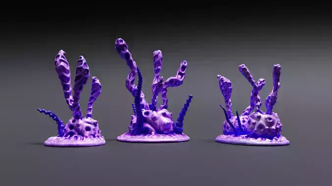 Alien Plants for wargaming x3