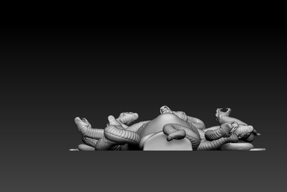 Medusa Face 3D print model_5