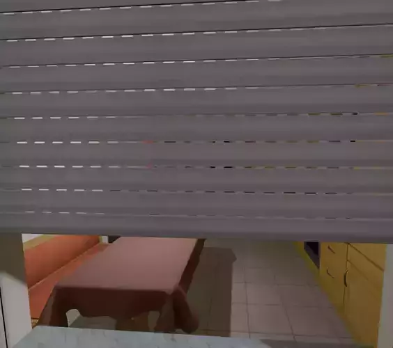 Animated Roller Shutters Low-poly 3D model