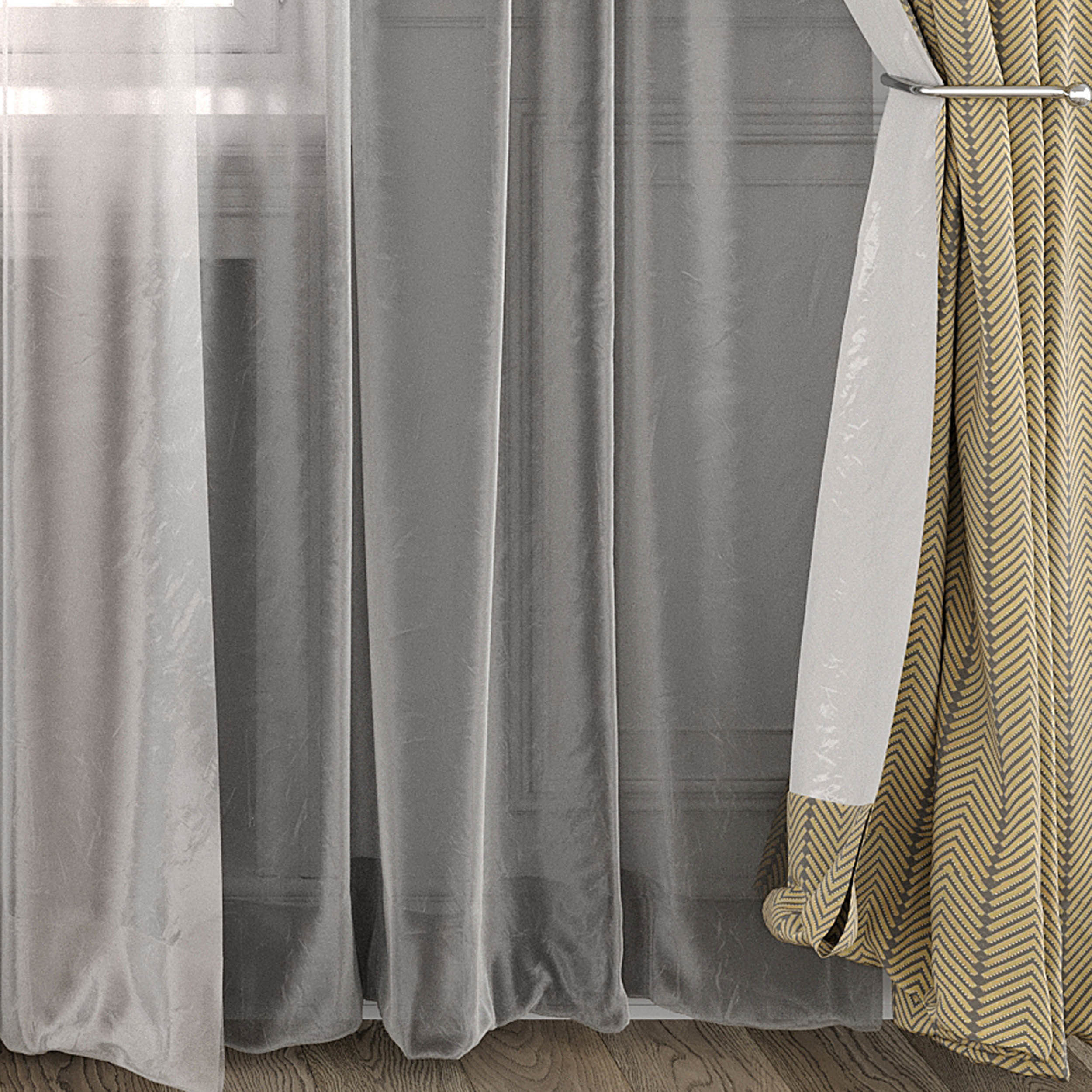 Curtain Set 490C 3D model_3