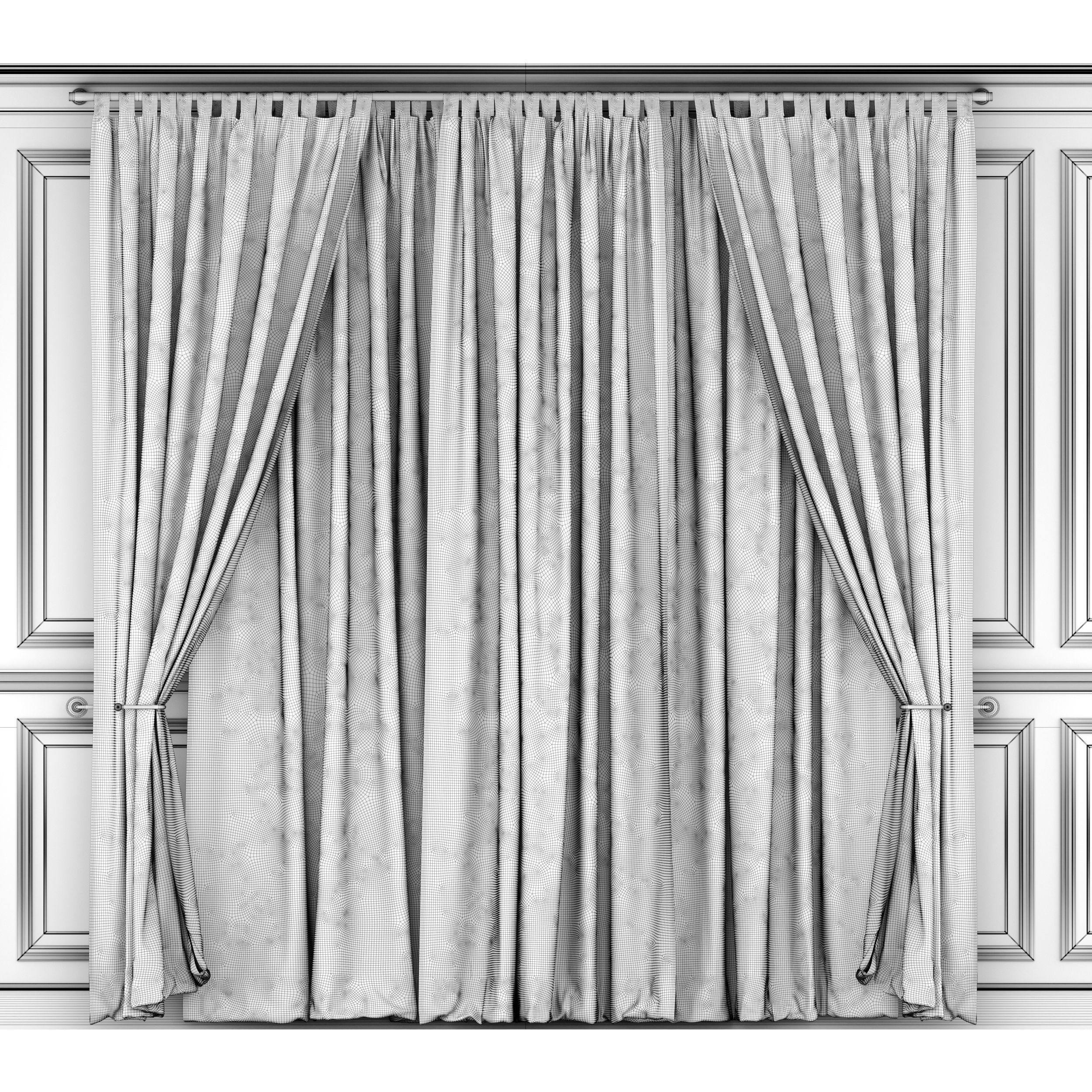 Curtain Set 490C 3D model_6