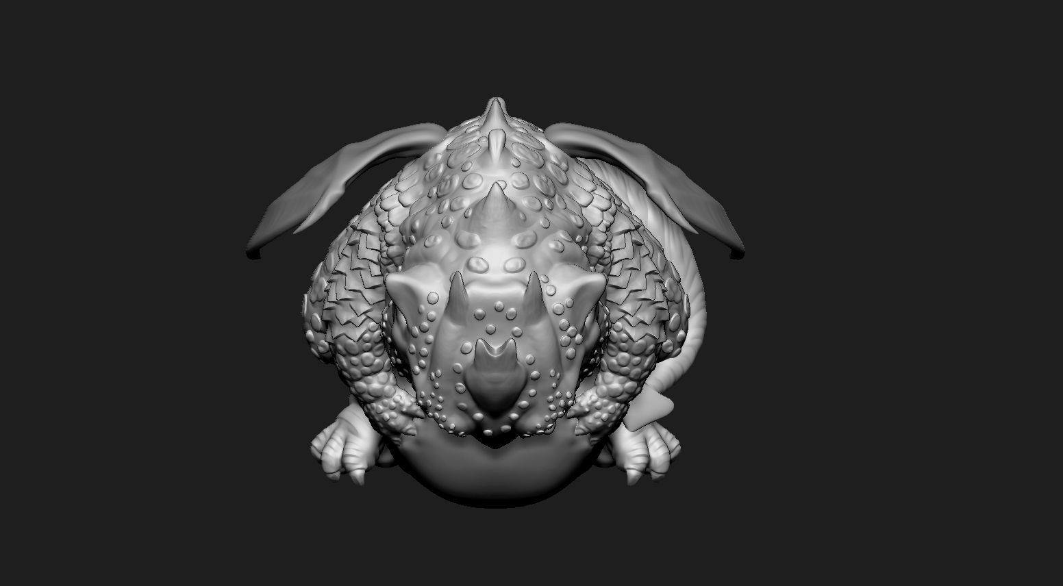 Well fed Dragon 3D print model_7