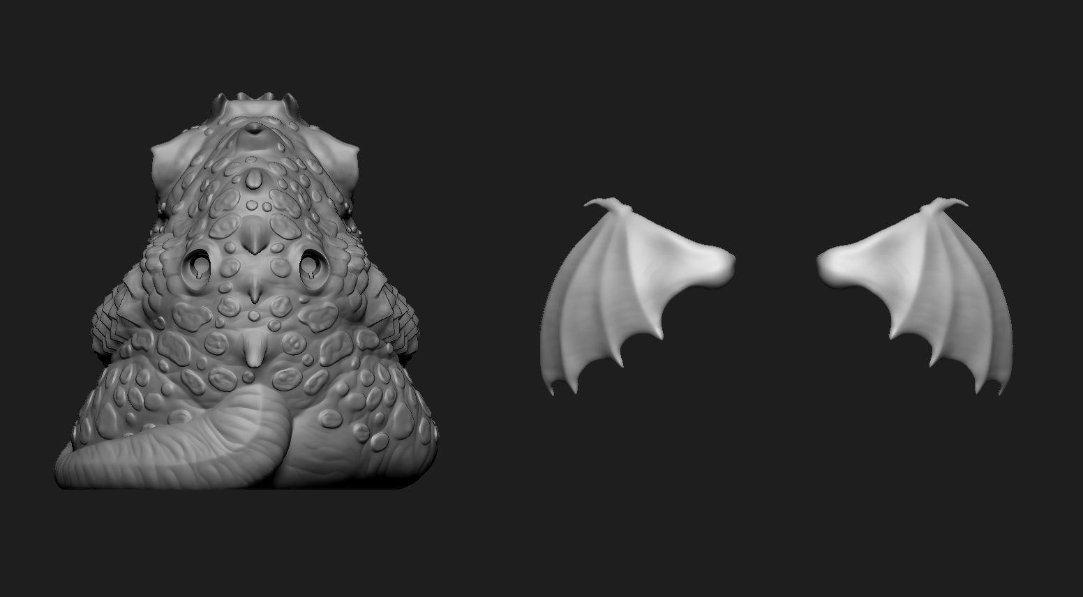 Well fed Dragon 3D print model_2