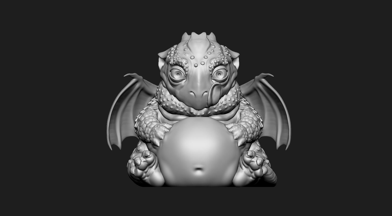 Well fed Dragon 3D print model_5