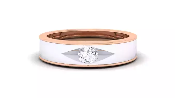 Women Solitaire Band Ring