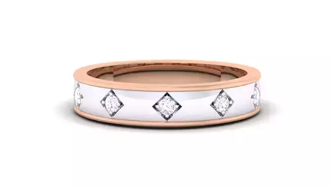 Women Solitaire Band Ring