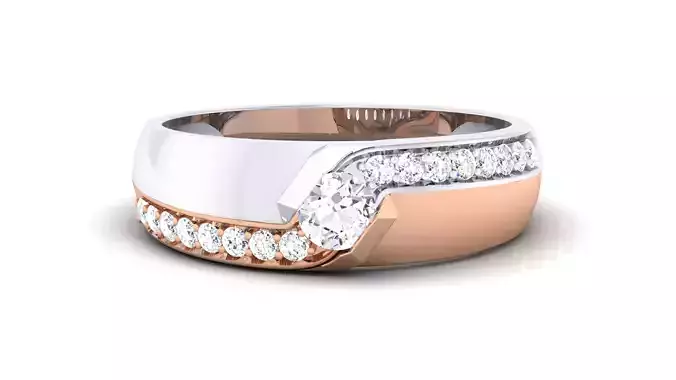 Women Solitaire Band Ring