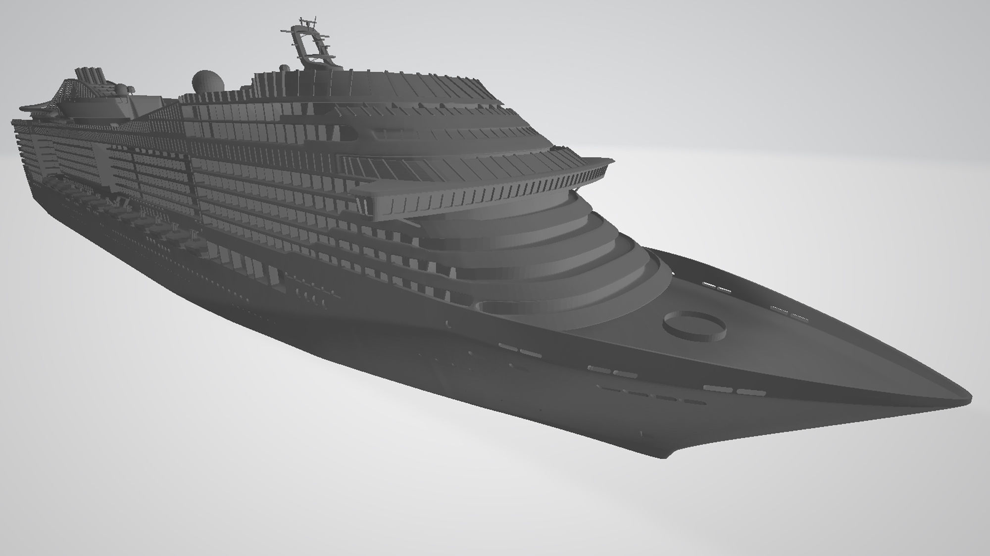 MSC Preziosa cruise ship 3D print model 3D print model_2