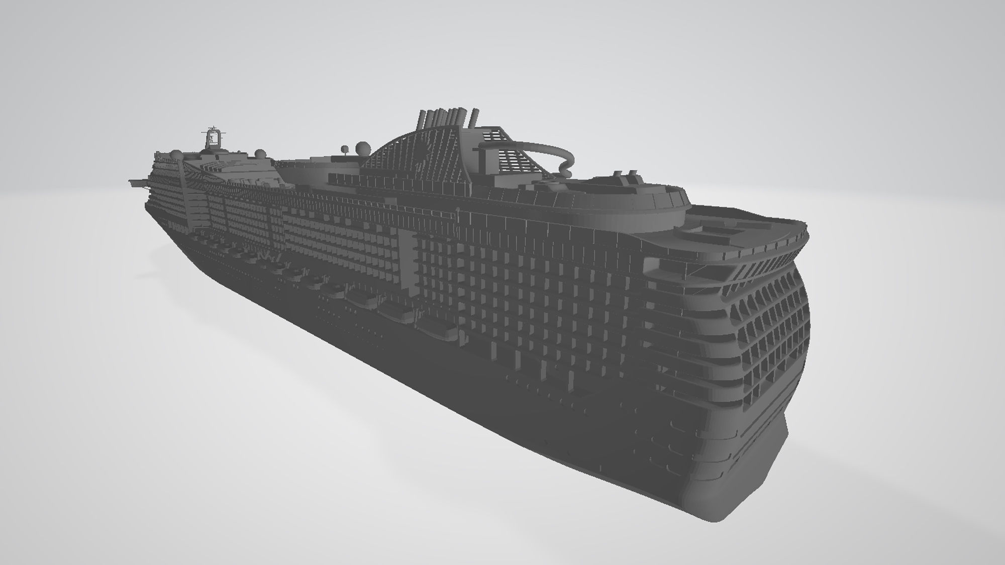 MSC Preziosa cruise ship 3D print model 3D print model_4