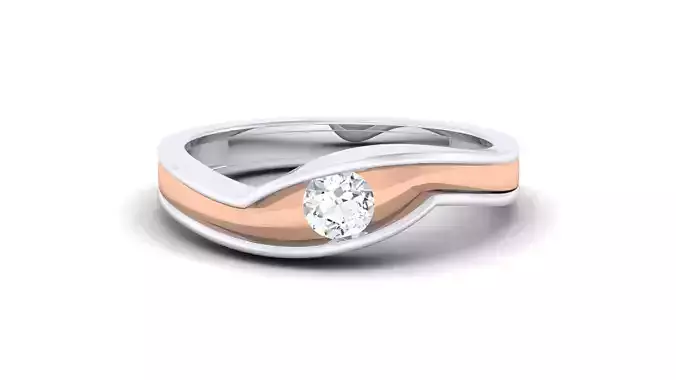 Women Solitaire Band Ring