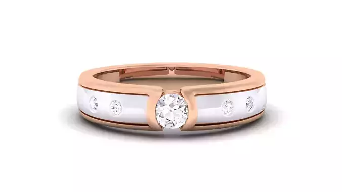 Women Solitaire Band Ring