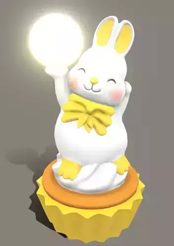 Bunny Standing Light LP Stylized 