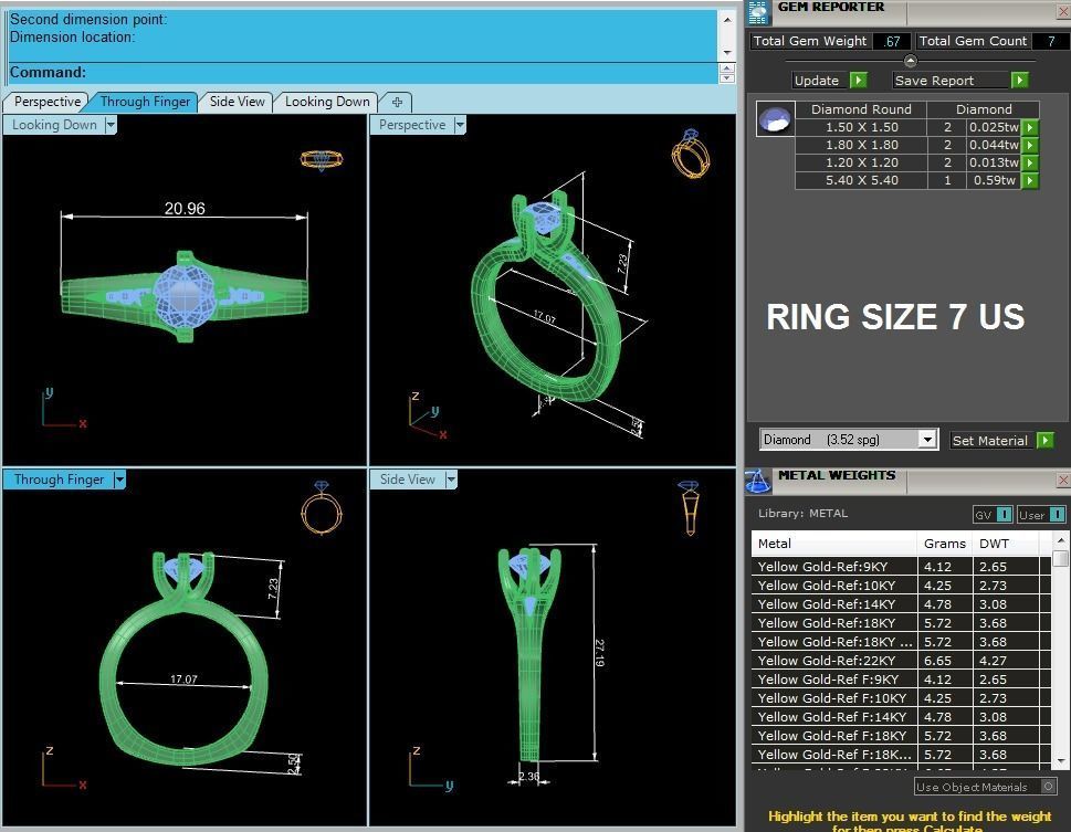 Ring jewelry Rings Cad 3dm and STL Files 3D print model_35