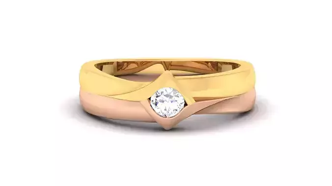 Women Solitaire Band Ring