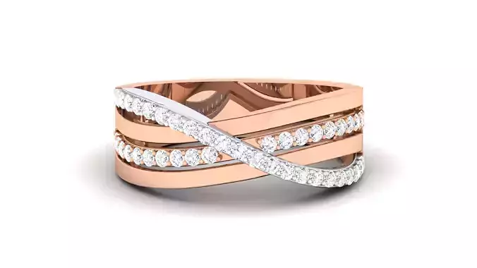 Women Solitaire Band Ring