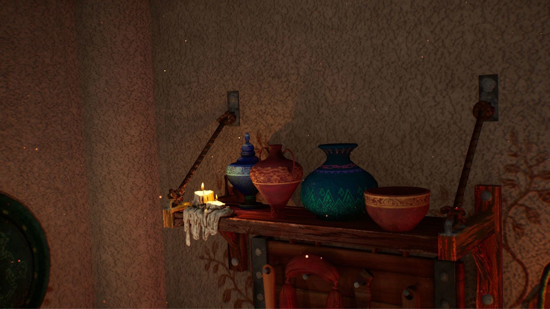 Medieval Dining Room Interior Remastered - Blender and UE 4-5 Low-poly 3D model_10