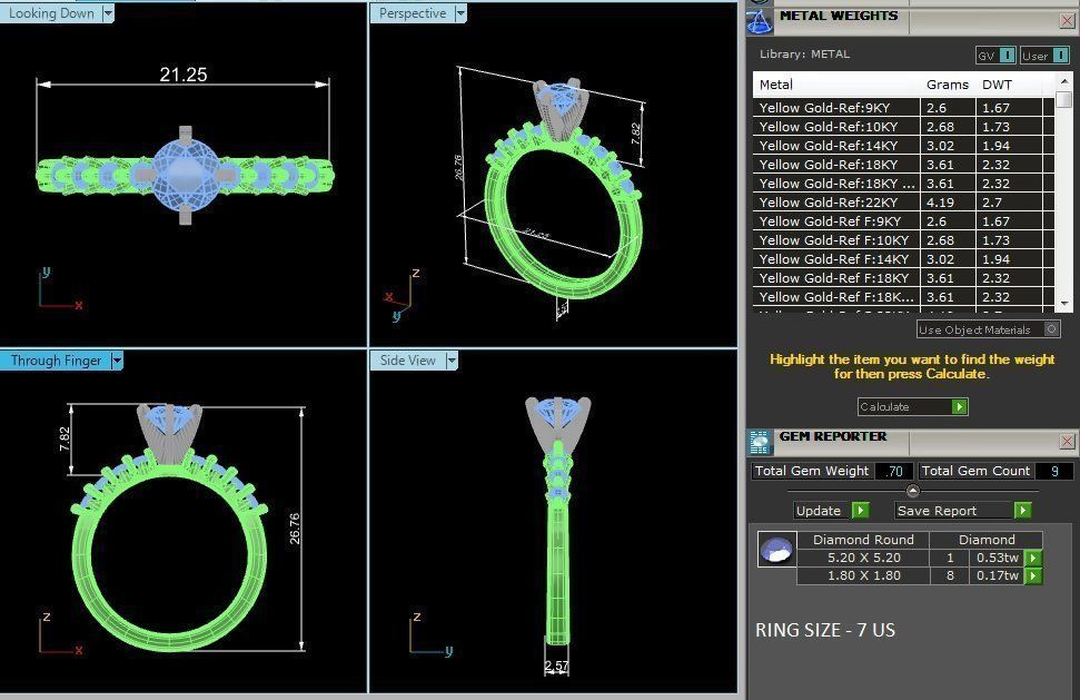 Ring jewelry Rings Cad 3dm and STL Files 3D print model_7