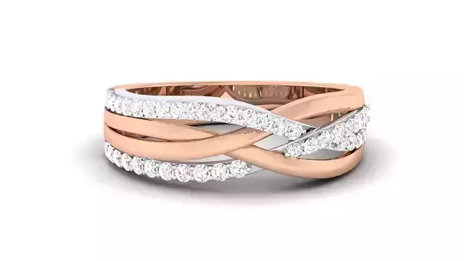 Women Solitaire Band Ring