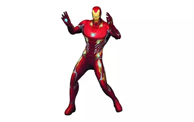 Iron man Dancing rigged model