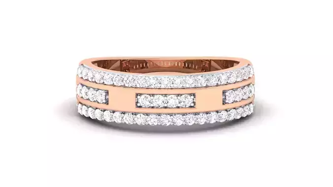 Women Solitaire Band Ring