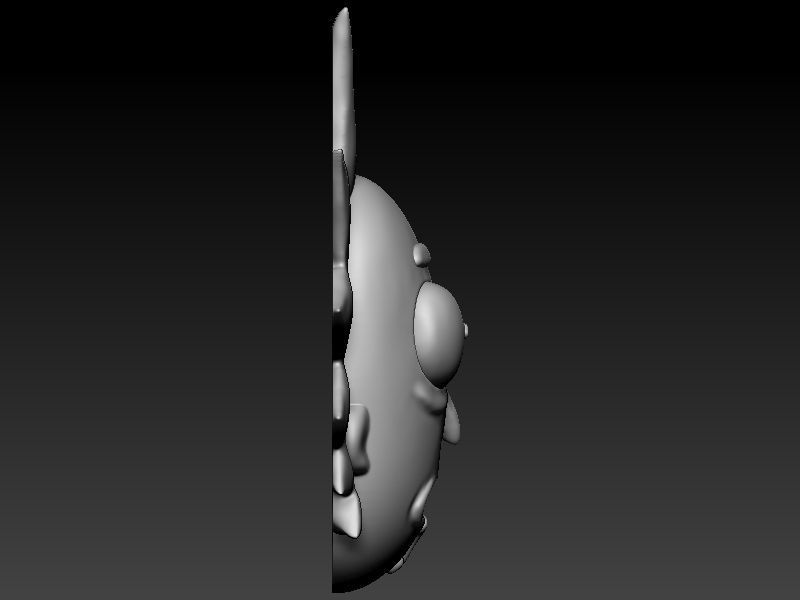 Rick Cartoon 3D print model_3