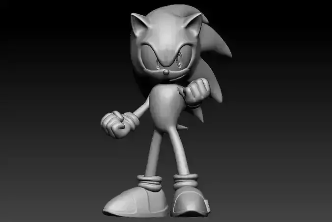 Super Sonic 3D print model